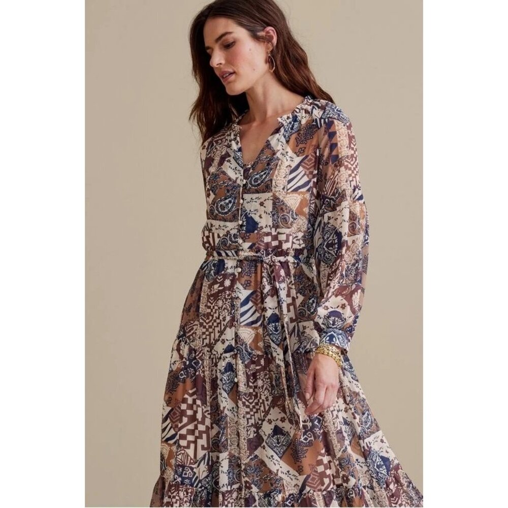 Soft Surroundings Hailey Patchwork Peasant Dress … - image 3